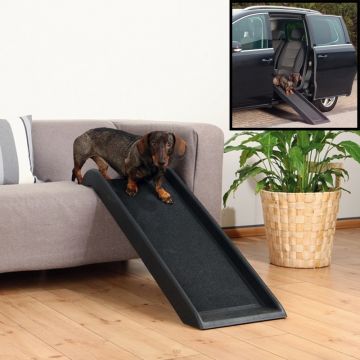 Hunde-Rampe, 38 × 100 cm, schwarz