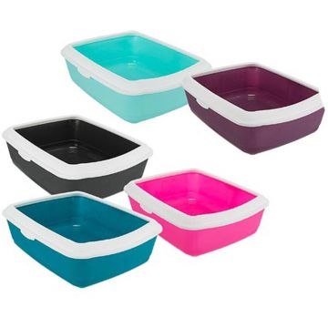 Katzentoilette Classic mit Rand, 37x15x47cm