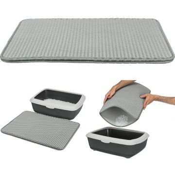 Sieb-Vorleger für Katzentoiletten, EVA, grau