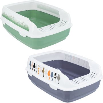 Katzentoilette Delio, mit Rand, 38x20x50cm