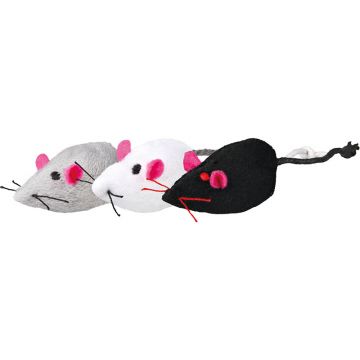 Plüschmaus mit Schelle 5 cm