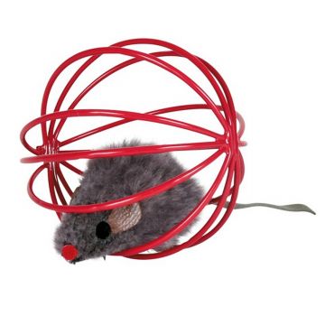 Plüschmäuse im Gitterball 6 cm