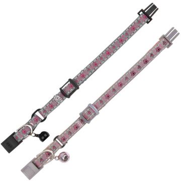 Junior Kätzchenhalsband Blümchen, reflektierend