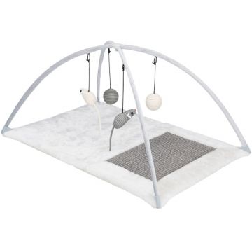 Junior Kratzmatte mit Spielbogen, 60x33x42cm, grau/lichtgrau