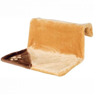 Liegemulde für Heizkörper, Plüsch, 45x24x31 cm, hellbraun