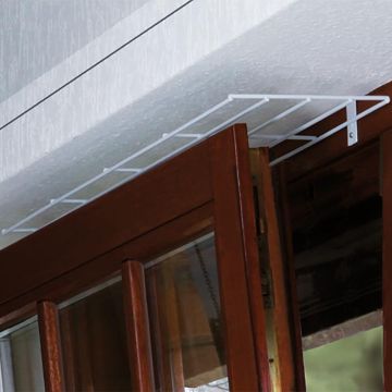 Schutzgitter für Fenster, oben/ unten, 65×16cm, weiß