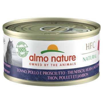Almo Nature HFC Natural Thunfisch, Huhn und Schinken 70g