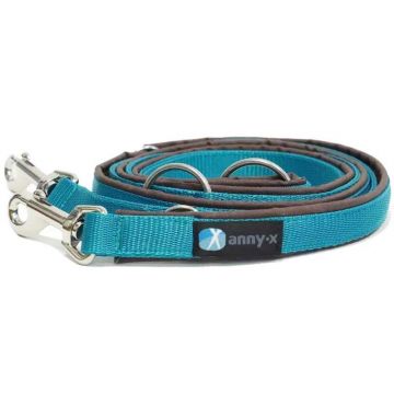 Anny-x Führleine Classic Bolt Fun, 3m, braun/petrol