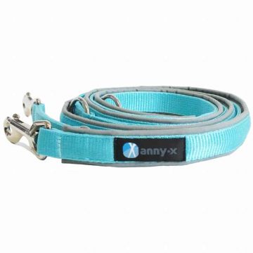 Anny-x Führleine Classic Bolt Fun, 3m, grau/eisblau