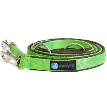 Anny-x Führleine Classic Bolt Fun, 3m, oliv/hellgrün