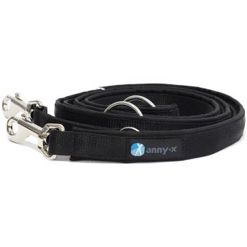 Anny-x Führleine Classic Bolt Fun, 3m, schwarz/schwarz