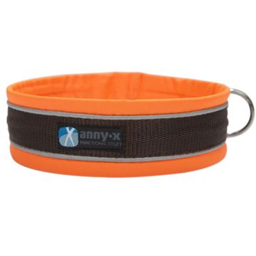 Anny-x Steckhalsband Protect, leuchtorange/braun