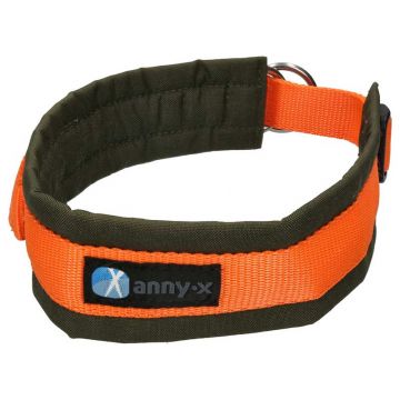Anny-x Zugstopphalsband Fun, oliv/orange