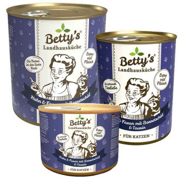 Betty's Landhausküche Dose Huhn, Fasan + Borretschöl