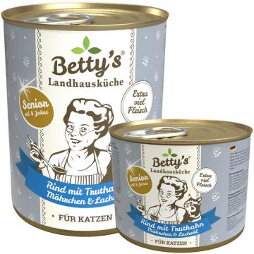 Betty's Landhausküche Dose Senior Rind + Truthahn