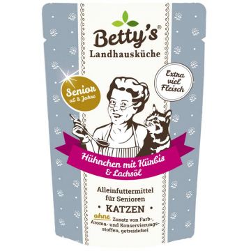 Betty's Landhausküche Pouch Senior Hühnchen + Kürbis 100g