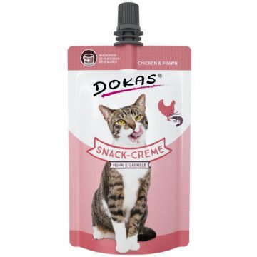 Dokas Cat Snack Creme Huhn und Garnele 90g