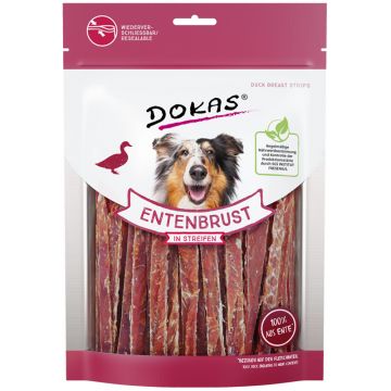 Dokas Dog Snack Entenbrust in Streifen 250g