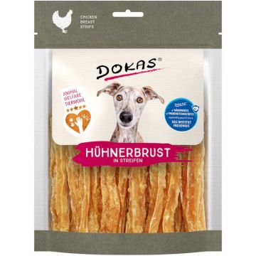 Dokas Dog Snack Hühnerbrust in Streifen - Tierwohl 170g