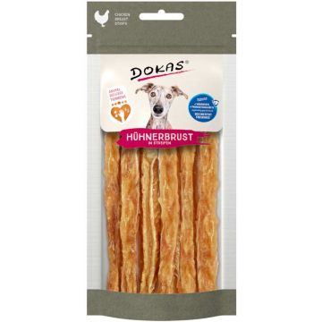 Dokas Dog Snack Hühnerbrust in Streifen - Tierwohl 50g