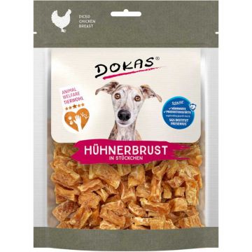 Dokas Dog Snack Hühnerbrust in Stückchen - Tierwohl 170g