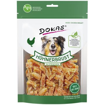 Dokas Dog Snack Hühnerbrust in Stückchen 200g