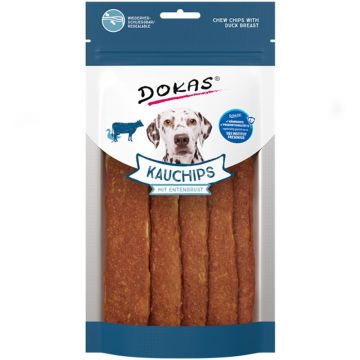 Dokas Dog Snack Kauchips mit Entenbrust 175g