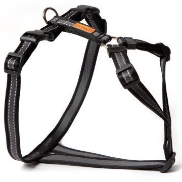 Feltmann Kreuzgeschirr MOPS Soft Grip schwarz/silber