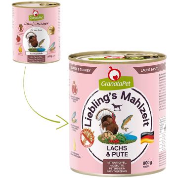 Granatapet Lieblingsmahlzeit Lachs und Pute