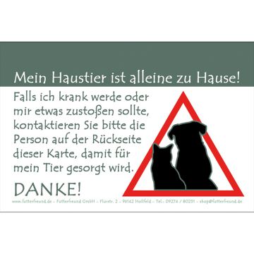Futterfreund Haustierkarte