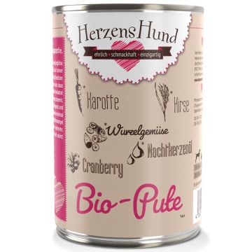 HerzensHund Bio-Pute mit Bio-Gemüse