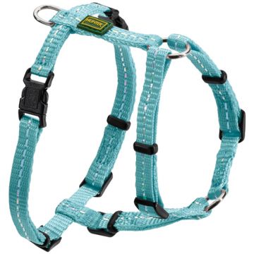 Hunter Geschirr Tripoli, Nylon, reflektierend, hellblau