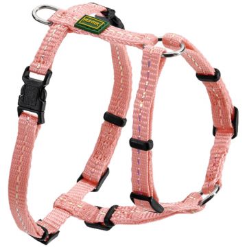 Hunter Geschirr Tripoli, Nylon, reflektierend, hellrosa