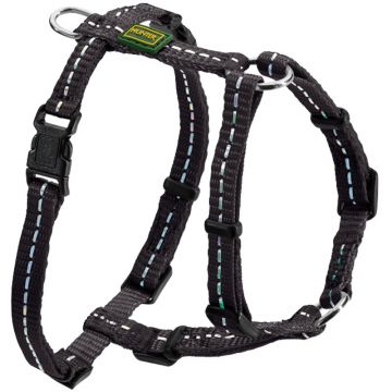 Hunter Geschirr Tripoli, Nylon, reflektierend, schwarz