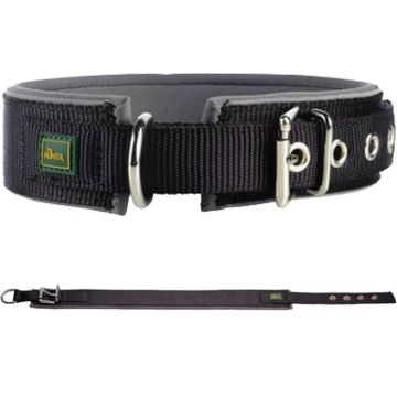 Hunter Halsband Neopren Reflect, schwarz/grau