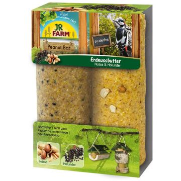 JR Farm Peanut Bar 2er-Pack Nüsse+Holunder 700g
