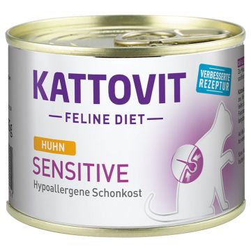 Kattovit Dose Sensitive mit Huhn 185g