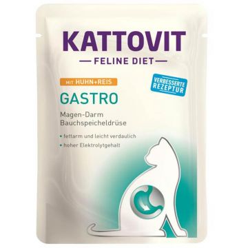 Kattovit Pouch Gastro mit Huhn und Reis 85g