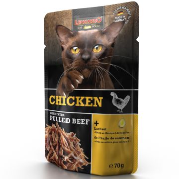 Leonardo Pouch Chicken + extra pulled Beef 70g