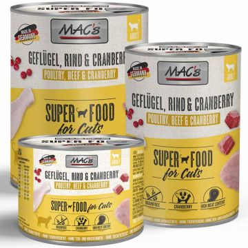 Macs Cat Dose Geflügel, Rind und Cranberry