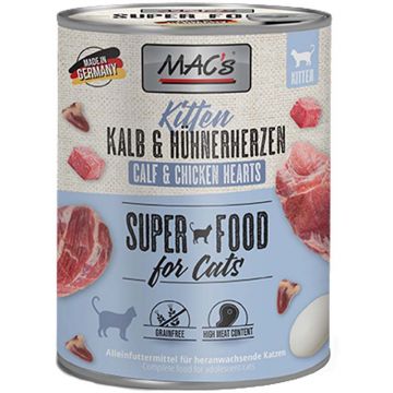 Macs Cat Dose Kitten Kalb und Hühnerherzen