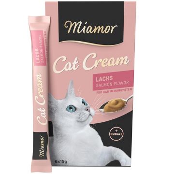 Miamor Cat-Snack Lachs-Cream 6x15g