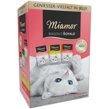 Miamor Ragout Royale Jelly Pute/Lachs/Kalb 12x100g