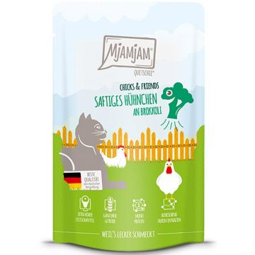 MjAMjAM Quetschie Chicks + Friends Hühnchen an Brokkoli 125g