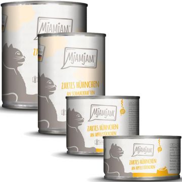 MjAMjAM zartes Hühnchen an schmackhaften Apfelstückchen