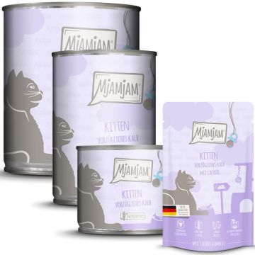 MjAMjAM Kitten vorzügliches Kalb mit Lachsöl