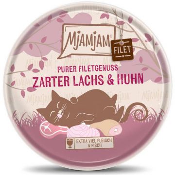 MjAMjAM - Purer Filetgenuss - zarter Lachs + Huhn 80g