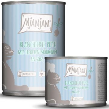 MjAMjAM Dose blanchierte Pute + Möhrchen an Soße