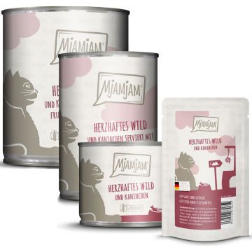 MjAMjAM Herzhaftes Wild + Kaninchen an Heidelbeeren