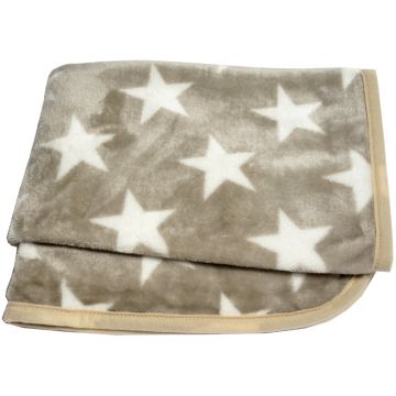 Petlando Kuscheldecke Stars, beige
